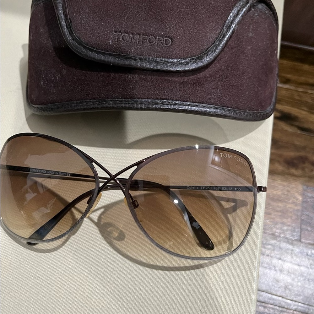 Tom Ford Sun Glasses Never Worn. Colette TF250 48F